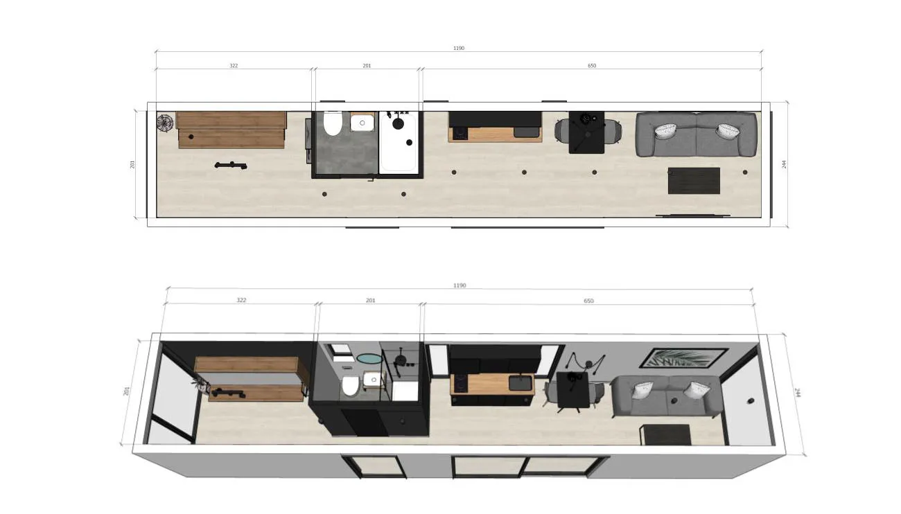 Design Layout 40ft Container House