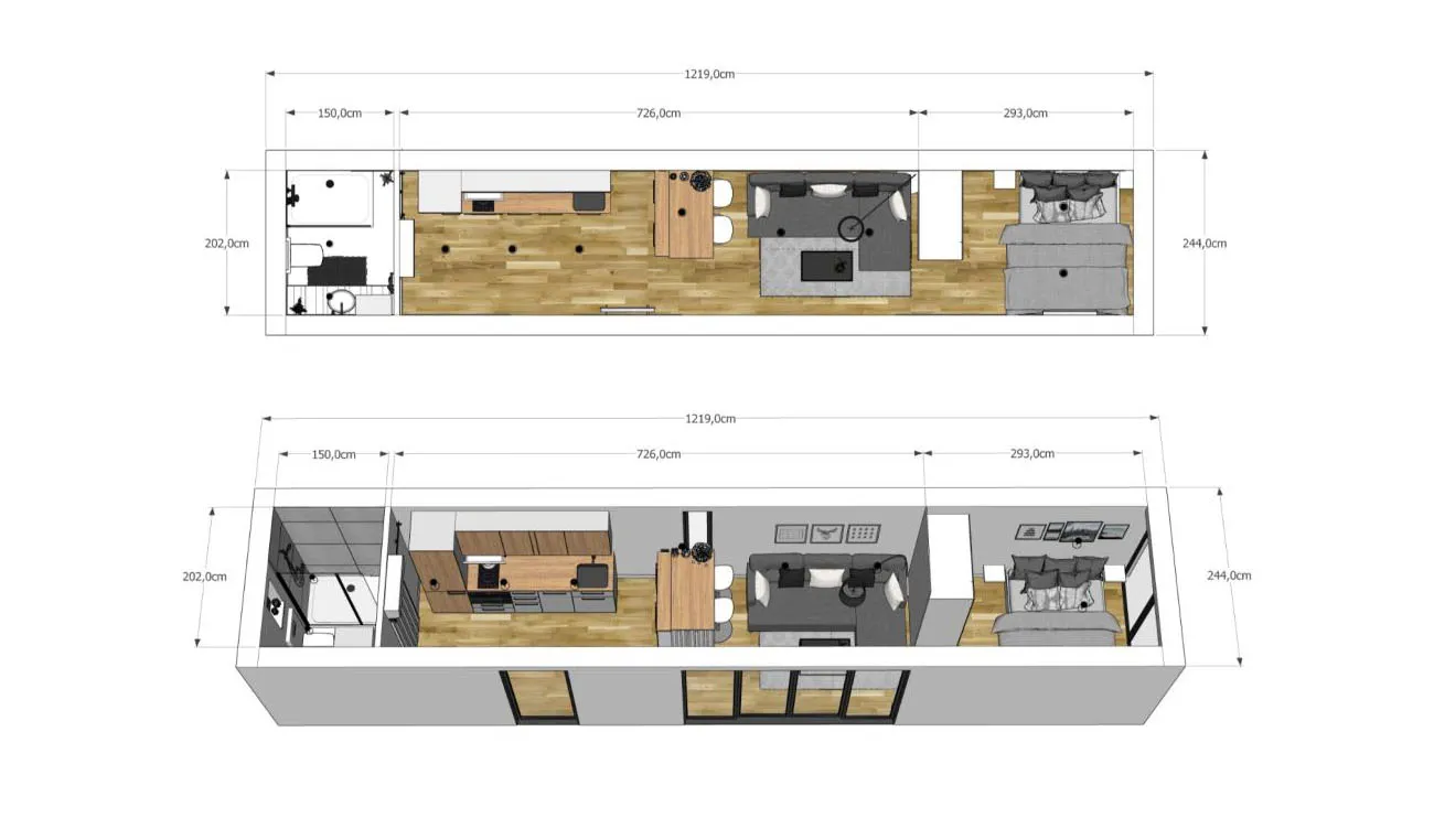 Layout Design 40ft Container